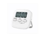 Ronest Digital Large Digit Kitchen Timer with Alarm |Stop Watch Timer for Study Table |Laboratory Timer |Kitchen Timer with Magnetic Stand (White)