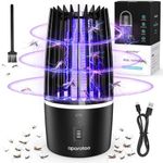 Mosquito Killer Lamp, Electric Fly Killer Fly Zapper Flies Trap, 2 in 1 UV Mosquito Killer USB Rechargeable Fly Catcher 360° Bug Zapper, Safe Insect Killer Outdoor Indoor for Home Backyard Camping