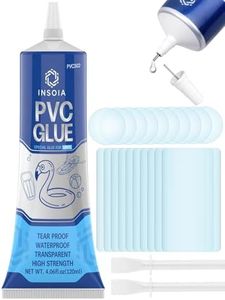 Pool Liner Patch, Air Mattress Repair Kit 120 ML – Waterproof Vinyl Repair Patch Kit for Inflatables, Swimming Ring, Tent, Bounce House, Inflatable Toys, Hot Tub, PVC Boat, Raft, Kayak