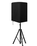 Alaska® Speaker Cover Bag in Black for Stand Mounted Speakers - Water Resistant, 50 UV Protection - Check Dimensions Before Ordering! (Black- Single Cover 8 INCH) (Tripod & Speaker Not Included)