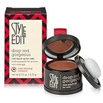 Root Touch Up Powder for Dark Red Hair by Style Edit | Cover Up Hair Color for Grays and Roots Coverage | Root Concealer for Dark Red Hair | Mineral Infused Binding Hairline Powder | 0.13 oz. Tub