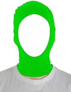 Sheface Men's and Women's Spandex Halloween Cosplay Mask Party Open Face Hood Costume Mask (Lime Green)