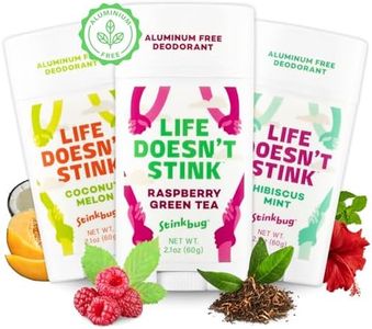 Natural Deodorant By Stinkbug, All Natural Deodorant with Coconut Oil and Natural Scents, Summer Variety Scents 3 Pack
