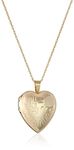 14k Gold-Filled "You Are My Sunshine" Heart Locket Necklace, 18"