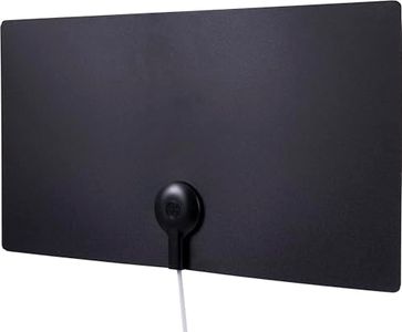 GE 11264 Ultra Edge Series Indoor Antenna - Indoor VHF/UHF HDTV Antenna - Black/White Reversible – 40 Mile Range
