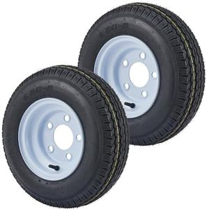 4.80-8 4.80x8 480-8 4.80-8 Trailer Tires with 8 in Rims, 5 Lug on 4.5 in, Load Range C, 6PR