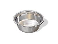 Van Ness Pets Medium Lightweight Stainless Steel Dog Bowl, 32 OZ Food and Water Dish, Natural