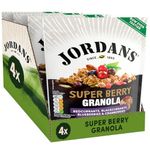 Jordans Granola Super Berry | Breakfast Cereal | High Fibre | 4 PACKS of 500 g