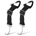 2Pcs Handbag Hook for Car, Mabor Stainless Steel Storage Organizer Holder Adjustable Car Seat Headrest Hook Hanger for Handbag Purse Coat, Max Load 100 lbs