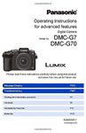 Panasonic Operating Instructions for advanced features. Digital Camera. Model No. DMC-G7, DMC-G70