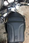 Sahara Seats Design Pockets Tank Cover/Tank Bag Compatible with Glamour All Models (Black)