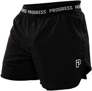 Progress Jiu Jitsu Academy Board Shorts | Comfortable and Durable Mens BJJ Gym Shorts | Black - 30