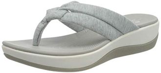 Clarks Girl's Arla Kaylie Flip Flop, Grey Textile, 2.5 UK