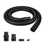 Shop-Vac 9050333 Hose, 2.5 in Diameter x 8 Ft Length, Long Reach, Vacuum Hose, Black, (1 Pack)
