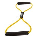 SPRI Ultra Toner Resistance Band Figure 8 Exercise Cord, Yellow, Very Light