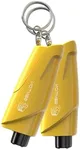 SEMTION Glass Breaker and Seatbelt Cutter with Keychain Car Escape Tool for Land and Underwater, Pack of 2 (Yellow-Yellow)