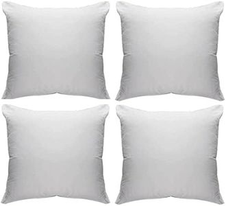 CnA Stores -18" X 18" Inch Square Cushion Pads Insert Inner Fillers Anti-Allergy - Pack of 4 (45 x 45 cm)