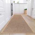 KIMODE Farmhouse Kitchen Runner Rugs 30"x70",Non-Slip Washable Runners for Kitchen Floor,Absorbent Beige Kitchen Mats for Floor,Hallway Runner Rug for Front Sink/Hallway/Laundry Room