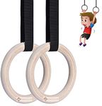 Shopoflux® Wooden Gymnastics Rings for Kids | Kids Gym Play Set | Gymnastic Toys for Boys and Girls