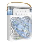 Rudvix Home USB Mini Air Conditioner & Portable Cooling Fan Personal Evaporative Air Cooler & Air Purifier with 500 ml Water Tank,LED Light,Dual Spray Fan mini pankha | Office,Home,Outdoor Use