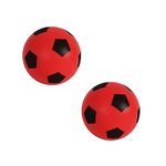 Fun Sport Foam Footballs | Indoor/Outdoor Soft Sponge Foam Soccer Ball | Play Many Games For Hours Of Fun | Suitable For All Ages (19.4cm, 2Pk Red)