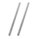 TA-VIGOR 2Pcs 8mm x 200mm Stainless Steel Round Rods, Metal Solid Round Shaft Rods Lathe Bar Stock for DIY Crafts Car Helicopter Airplane Model