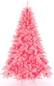 Artificial Christmas Tree Classic Xmas Pine Tree with Solid Metal Stand 5/6/7 FT Unlit