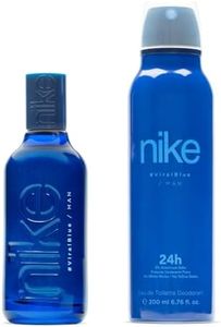 NIKE - Viral Blue, Perfume 100 ml + Desodorante Hombre Spray 200 ml, Estuche Regalo Hombre, Pack Nike 2 Piezas, Masculino, Fresco e Inolvidable, Colonia Cítrica y de Larga Duración