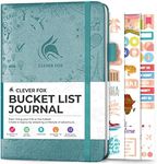 Clever Fox Bucket List Journal – Inspirational Book for Memories & Adventures – Motivational Bucket List Notebook for Couples, A5 (Aquamarine)