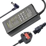 LG Monitor Power Cable, 19V LG Power Supply Adapter for LG Electronics 19"20"22"23"24"27"29"34" Monitor 22MK600M 22MK400H E2290T E2360T E2350T 27GN950 27GP750 29UM69G 32UN88A 32LH510B 34WP500 Charger