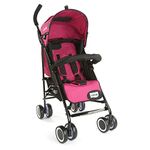 LuvLap City Baby Stroller/Buggy, Compact & Travel Friendly Baby pram, for Baby & Kids, 6-36 Months, with 5 Point Safety Harness, Adjustable seat Recline, extendable Canopy, 15Kg Capacity (Pink)