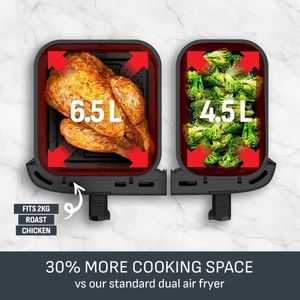 Tefal XXL Dual Air Fryer 11L – Large Capacity Healthy Frying