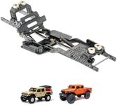 RampCrab Carbon Fiber Chassis Kit for SCX24, 7° Angled Skid, LCG Chassis Kit for Axial SCX24 SCX24 Gladiator & Dodge Power Wagon