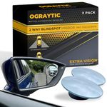 2 X Mini Blind Spot Convex Mirrors Towing Car Van Safety Wide Angle View Driving Instructor