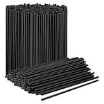 Prestee Plastic Coffee Stirrers, 2000ct, 5.5" - Plastic Coffee Straws, Drinks and Coffee Stir Sticks, Cocktail Swizzle Sticks, Disposable Stir Sticks, Drinking Straws for Coffee & Cocktails (Black)