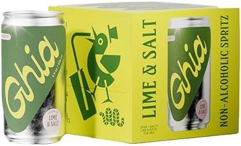 Ghia Non-Alcoholic Lime Salt Le Spritz, 8 Fl Oz (4-Pack) | Mocktail & Cocktail Mixer, Zero Proof Sparkling Apéritif with Soothing Herbal Extracts
