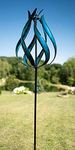 Marshall Kinetic Taos Vertical Wind Spinner, Blue, 84" H