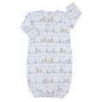 Kissy Kissy Baby Boys' Noah's Print Converter Gown, Blue, SM