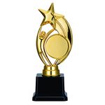 EastVita Gold Award Trophies Star-Shaped Trophy Cup with DIY Stickers Student Competition Award Party Accessory