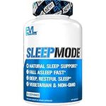 Evlution Nutrition Sleep Mode, Fall Asleep Faster, Melatonin, GABA, Valerian Root & More, Natural Aid for Deeper Sleep & Relaxation, 60 Vegetarian Capsules