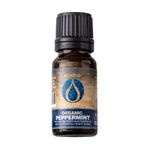 Ecodrop Peppermint Essential Oil I 10ml I Certified Organic and 100% Pure Essential Oils I Natural & Organic with Therapeutic Grade for Aromatherapy I Massage, Diffusers & Bath I e-Book Included