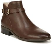 SOUL Naturalizer Women's Rosaline Buckle Detail Ankle Bootie Boot, Dark Brown Smooth, 8 US