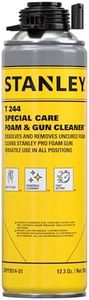 STANLEY Spray Foam Dispensing Gun Cleaner - Uncured Expanding Polyurethane Foam Dissolver - 12.3 oz, 1 Pack