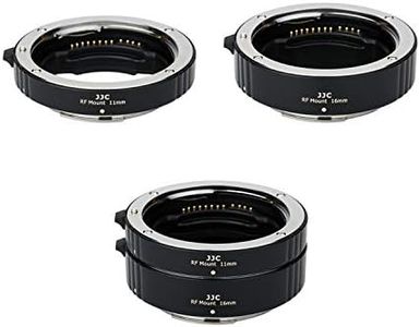 JJC RF Mount Auto Focus Macro Extension Tube Ring Set for Canon EOS R R3 R5 Mark II R6 Mark II R5 R6 R7 R8 R10 R50 RP R100 Mirrorless Camera and Canon RF Mount Lenses, Great Tool for Macro Photography