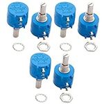 AZ Delivery 3x Multi-Turn Potentiometer with Resistable Protection 3590S-2-103L 3590S 10K Ohm High-Quality Potentiometer with Adjustable Resistor