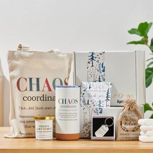 APRBOX Chaos Coordinator Gifts for Women Christmas Gift Thank You Gifts Teacher Appreciation Gifts for Coworker Boss Lady Gifts Office Gift for Coworker Leadership Work Anniversary Gifts Birthday Gift