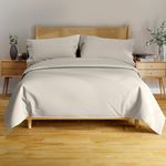 BAMPURE 100% Organic Bamboo Sheets Queen Set 4PC - Ultra Soft & Breathable Cooling Sheets for Hot Sleepers - Hotel Luxury Queen Sheets - Deep Pocket Queen Bed Sheets - Draps Queen (Ivory)