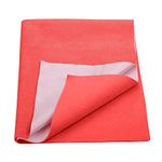 Trance Water Proof Bed Dry Sheets for Kids | Baby Bed Protectors | Mattress Protectors for New Born Children | Bedsheet Cover Mats for Wet (140x100 cm, Large, Coral)