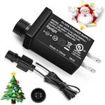 30V LED Transformer LED Class 2 Power Supply, 6W 1 Pack, IP44 Waterproof Low Voltage Transformer US Plug for Christmas Light, String Light Indoor Outdoor Use, Lawn Lamp