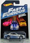 Hot Wheels 2017 2/8 Fast and Furious Nissan Skyline GT-R R34 Toy (Silver/Blue)
